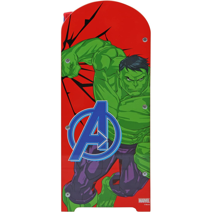 Органайзер для іграшок Marvel Avengers, 6 коробок, дитяча кімната, дерево/тканина/метал, легке складання, мультиколір