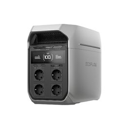 Портативна електростанція EcoFlow DELTA 3 Plus 1024 Вт-год, LiFePO4 акумулятор, 1800 Вт (пік 3600 Вт), швидка зарядка за 56 хв, сонячний генератор для кемпінгу та резервного живлення