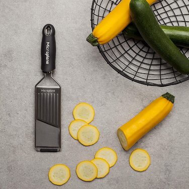 Набір кухонних терок Microplane (цедра та овочерізка) для пармезану, картоплі, огірка, цукіні, моркви, імбиру, мускатного горіха, чорний, леза з нержавіючої сталі