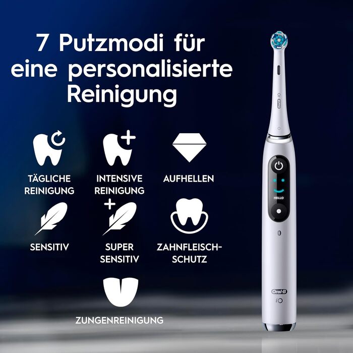 Електрична зубна щітка Oral-B iO Series 9, набір з 2-х щіток (Чорна/Рожева), 2 додаткові насадки та білий футляр