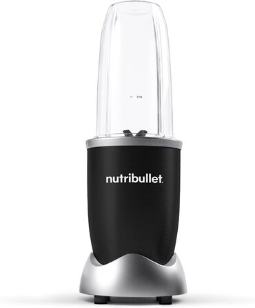 Смузі-блендер Nutribullet Pro 900 Вт, компактний, з чашею 700 мл, електричний міксер для смузі, чорний, легке очищення