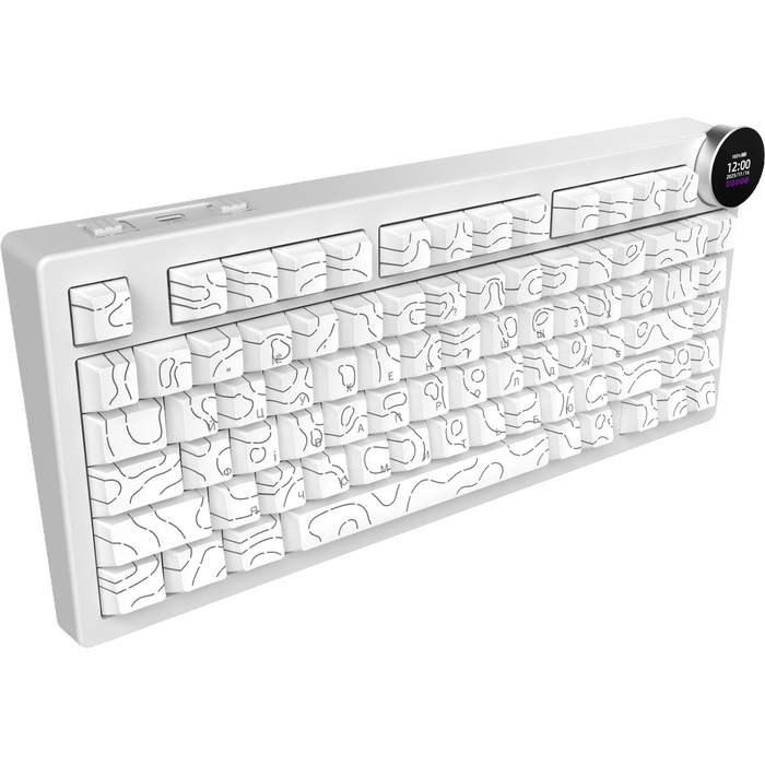 Бездротова механічна клавіатура Ajazz AK820 V2 White Peach Switch (AK820-V2-WP-S-W)