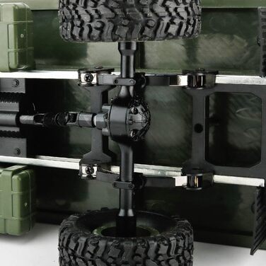 Радіокерований військовий всюдохід-вантажівка s-idee® Militär Truck 1:16 4WD 2.4 GHz