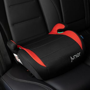 Дитяча автокрісло-підставка PETEX Max Plus з Isofix, i-Size ECE R129, для дітей 7-12 років, зріст 125-150 см, червона