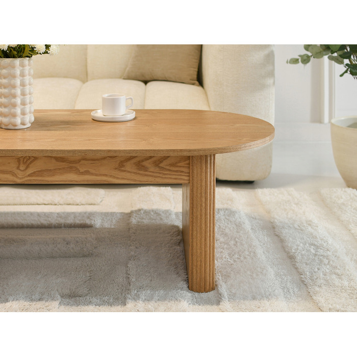 Журкавий стіл Mebel-Partner овальний, 120 x 60 x 42,5 см, колір дуб