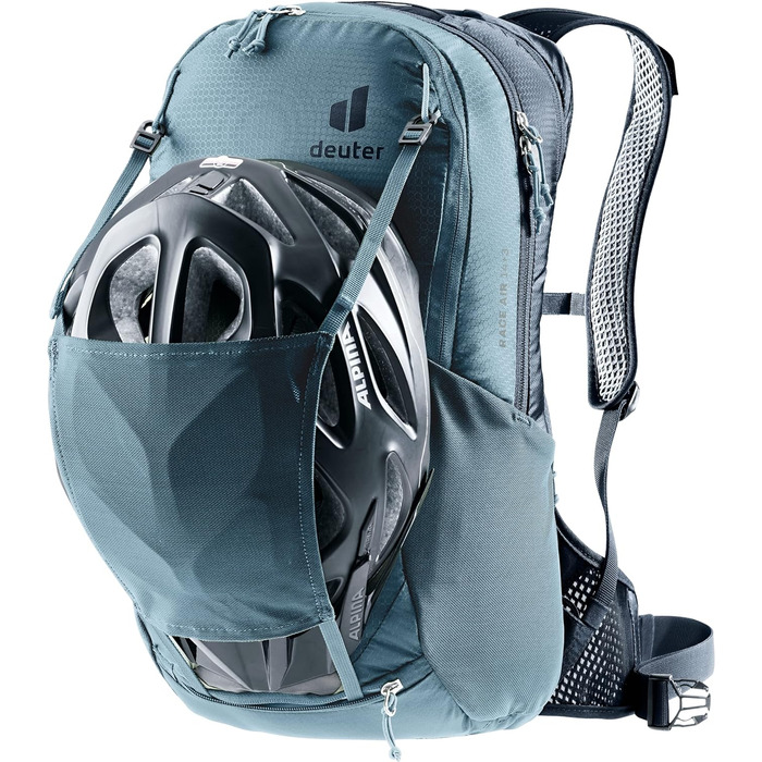 Велосипедний рюкзак Deuter Race Air 14+3 л, Atlantic-Ink, легкий, вентиляція спини