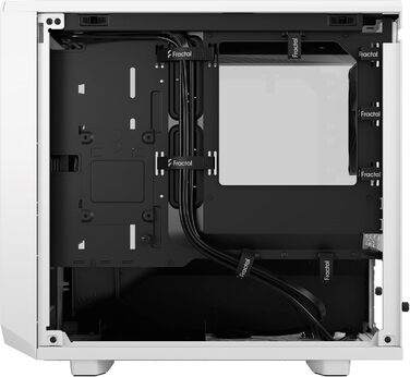 Корпус Fractal Design Meshify 2 Nano White TG Clear Tint, білий, скляна панель, компактний, для ігрових ПК