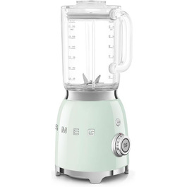 Блендер настільний SMEG BLF03PGEU, 1,5 л, 800 Вт, 4 швидкості, 4 функції смузі, подрібнення льоду, самоочищення, пастельно-зелений