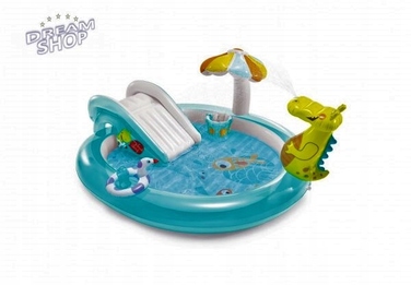 Поматеріальний водний ігровий центр Intex СЛОН (Смок) з фонтаном, 201x170x84 см