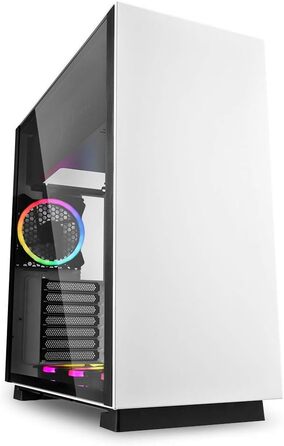 Корпус для ПК Sharkoon Pure Steel білий з RGB підсвічуванням