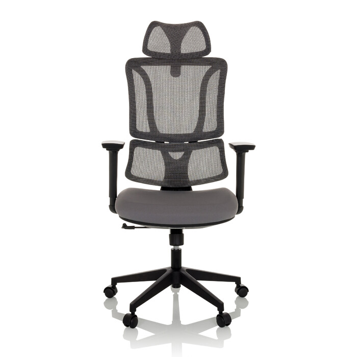 Офісне крісло / Поворотне крісло ERGOMY Тканина сидіння / Спинка Сітка Тканина Сірий mybuero