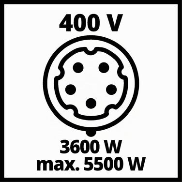 Бензиновий генератор Einhell TC-PG 55/E5 (5.5 кВт макс, 5 кВт ном), 4-тактний двигун, бак 25 л, 2x230В, 1x400В