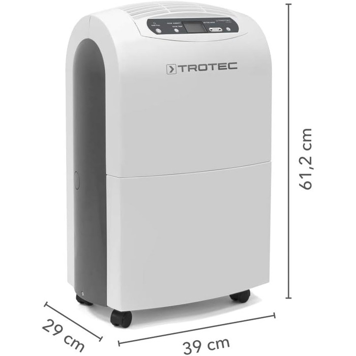 Осушувач повітря електричний TROTEC TTK 100 E, 30 л/добу, для приміщень до 90 м², автовідключення