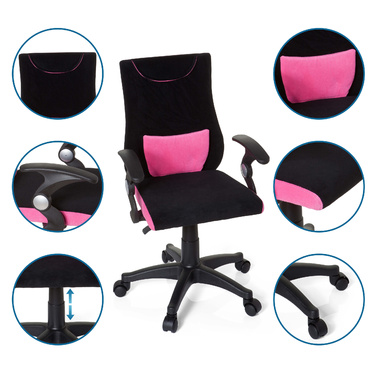 Дитячий письмовий стілець / дитячий стілець KIDDY PRO AL Pink hjh OFFICE