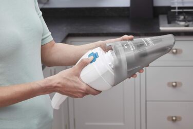 Ручний акумуляторний пилосос BLACK+DECKER Dustbuster 3.6В, безмішковий, бездротовий, знімний контейнер 325 мл, білий