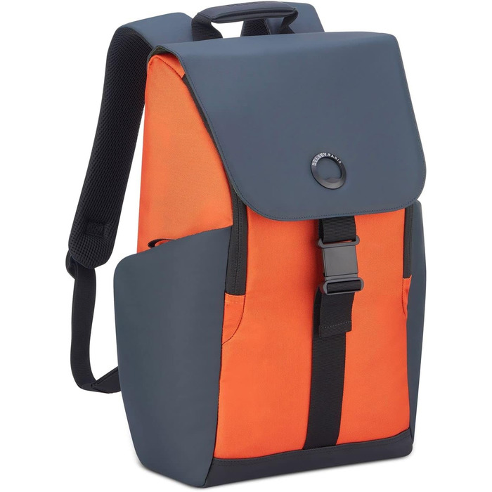 Міський рюкзак DELSEY PARIS SECURFLAP 21 л, 45x31x14 см, помаранчевий, м'який корпус