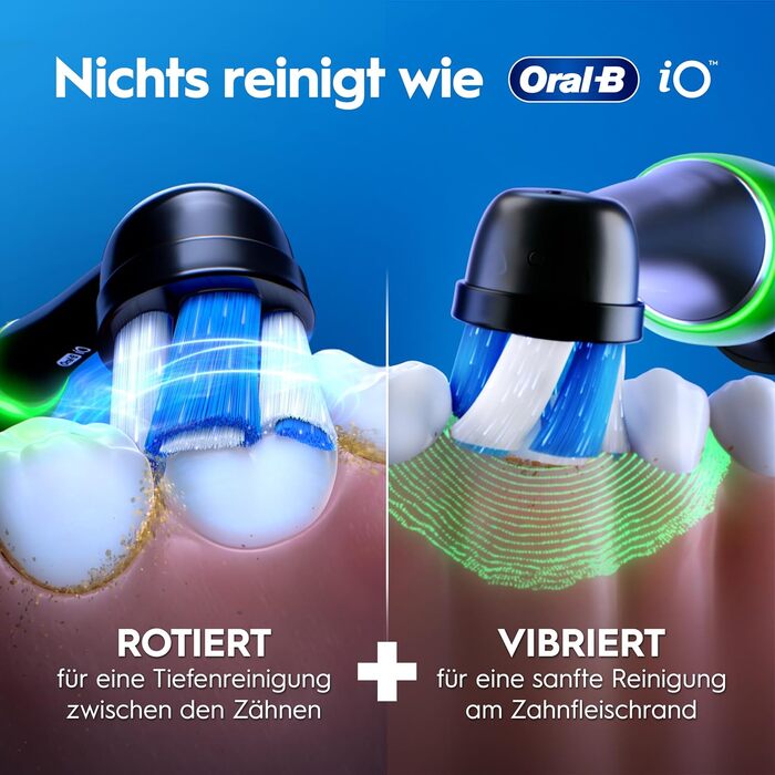 Електрична зубна щітка Oral-B iO Series 3, набір з 2 шт (Чорний та Рожевий), 2 додаткові насадки та футляр