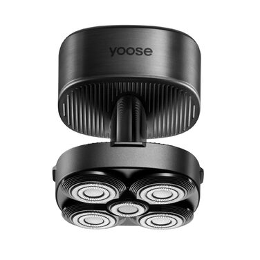 Електричний бритва для гоління голови Yoose Herren IPX7, 5 насадок, USB-C, акумулятор, чорний