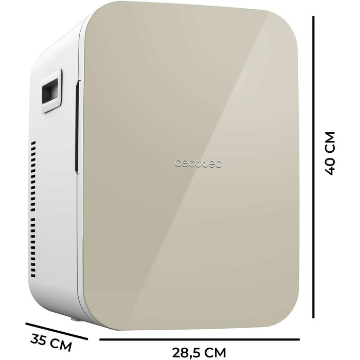 Міні-холодильник Cecotec Bolero MiniCooling 20L Bahamas Beige, 12В/220В, для авто і кемпінгу, з функцією охолодження та нагріву, переносний
