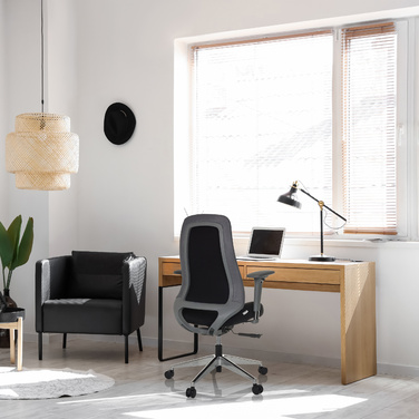 Офісне крісло / поворотне крісло HENFIELD G тканина чорна hjh OFFICE