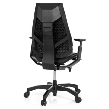 Офісне крісло GENIDIA BLACK з екошкіри, чорне hjh OFFICE