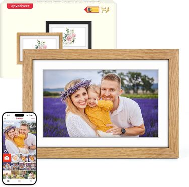 Цифровий фоторамка з дерева, Wi-Fi, 32GB, 10.1