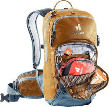Дитячий рюкзак Deuter Attack 8 Jr з протектором, 8 л, кориця-блакитний, унісекс