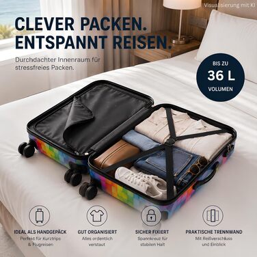 Валіза NOWI XL на колесах, пластикова (Hartschalenkoffer), 100 л, з кодовим замком та телескопічною ручкою, колір M Santa Cruz