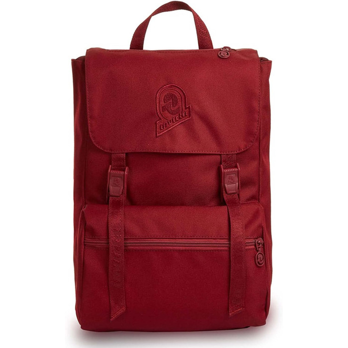 Рюкзак Invicta JOLLY SOLID S, універсальний міський, червоний, для офісу, навчання, спорту, італійський дизайн