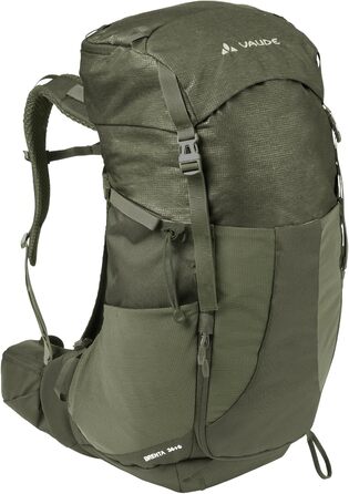 Туристичний рюкзак VAUDE Brenta 36+6 л, водонепроникний, унісекс, з дощовиком, зручний трекінговий рюкзак з органайзером, колір хакі