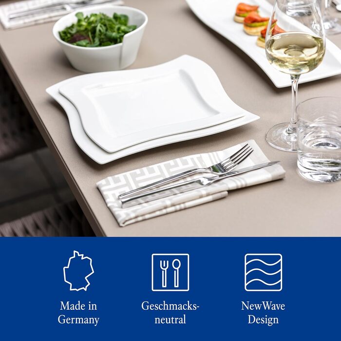 Набір столових приборів Villeroy & Boch NewWave на 6 осіб (30 предметів) з нержавіючої сталі, для посудомийної машини
