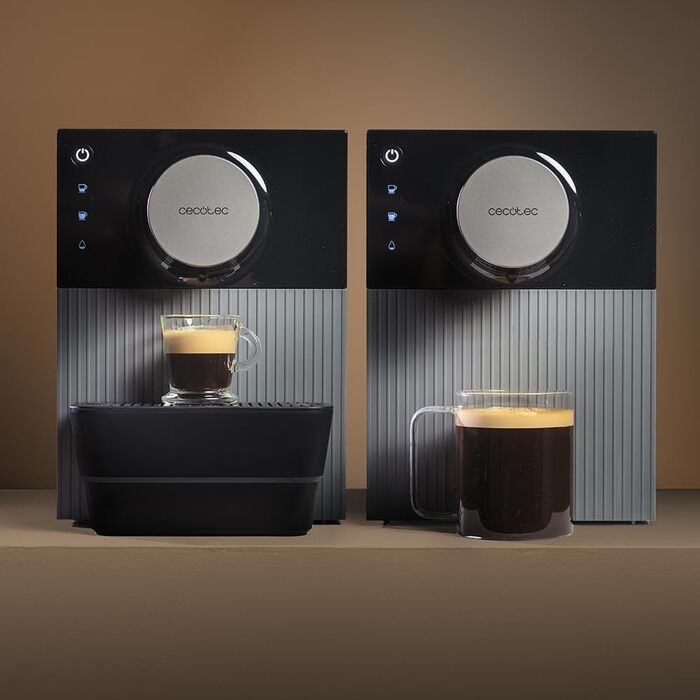 Компактна автоматична кавомашина Cecotec Cremmaet Cube Red, 1350 Вт, 19 бар, з сенсорним керуванням та системою попереднього змочування