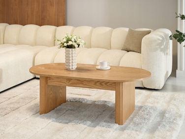 Журкавий стіл Mebel-Partner овальний, 120 x 60 x 42,5 см, колір дуб
