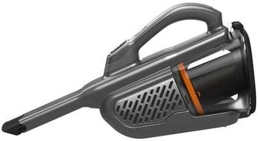 Акумуляторний ручний пилосос BLACK+DECKER Dustbuster Smart Tech 36 Вт/18 В, циклонний, 2 режими, з висувною щілинною насадкою, титан/срібло/чорний, з зарядним кабелем