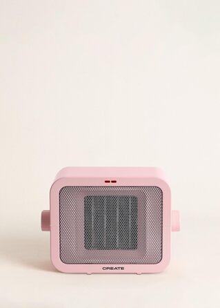 Керамічний обігрівач CREATE WARM BOX рожевий, 1500 Вт, портативний, 2 режими, термостат, PTC, захист від перегріву