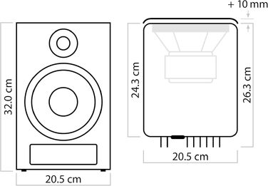 Nubert nuPro XS-4000 RC: Поличкові акустичні системи Bluetooth 2.0 (білі) - бездротові Hi-Res колонки aptX HD