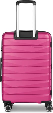 Набір валіз для подорожей Bench Paris, 3 предмети, поліпропілен, Arctic-pink (розмір M), з TSA-замком та 4 подвійними колесами