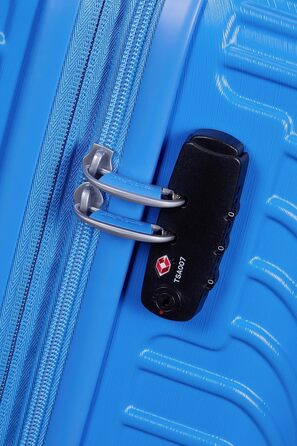 Дорожня валіза American Tourister Mickey Clouds Spinner S, розширювана, 55 см, 38/45 л, синя (Mickey Tranquil Blue), ручна поклажа