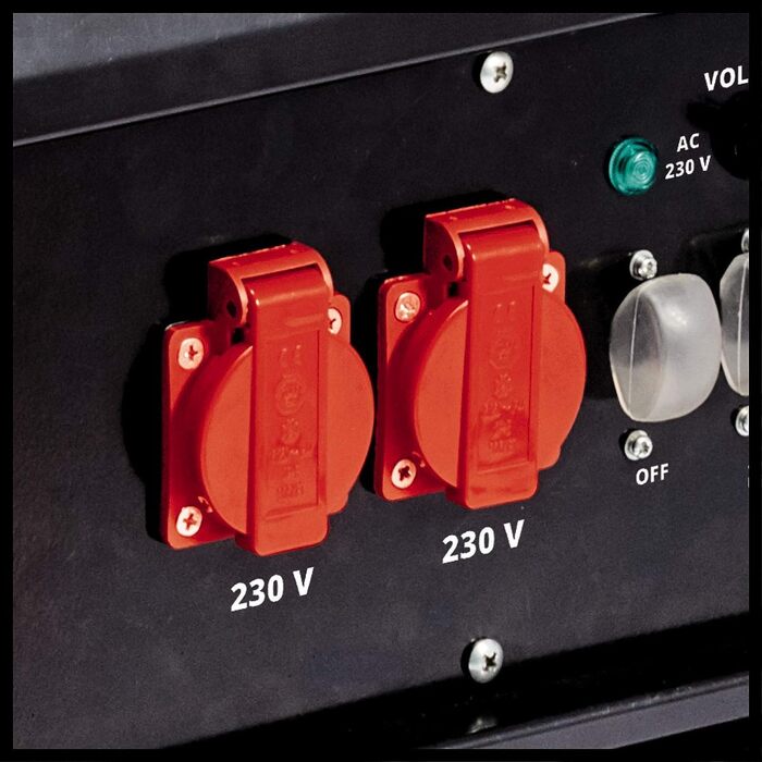 Бензиновий генератор Einhell TC-PG 55/E5 (5.5 кВт макс, 5 кВт ном), 4-тактний двигун, бак 25 л, 2x230В, 1x400В