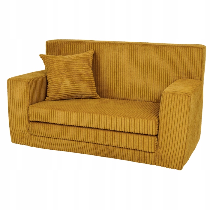 Диван Fortisline ROSALIA 83 x 112 см, вельвет, жовтий