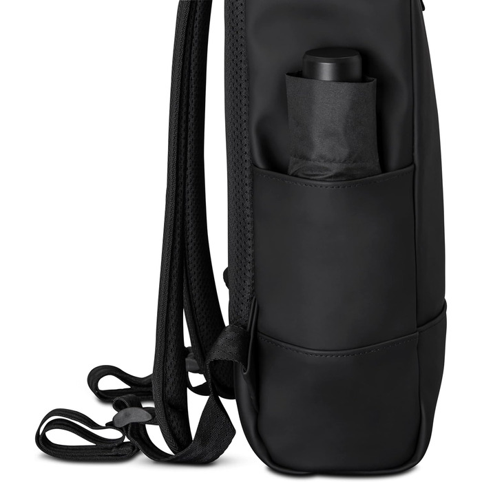 Рюкзак Johnny Urban Harvey Medium чорний, роллтоп 15л, водостійкий, для ноутбука, для міста, унісекс