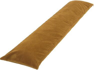 Подушка для сну на боці 200x40 см, кремова, з чохлом, Öko-Tex, 40°C, вагітним та для годування