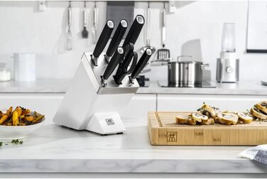 Набір ножів Zwilling All Star з технологією KiS, 7 предметів, кухонні ножі, білий
