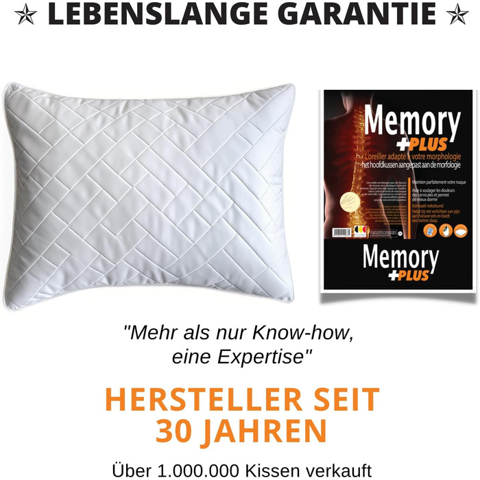Ортопедична подушка для шиї з Memory Foam 40x60 см: підтримка, зняття болю, комфортний сон (гарантія)