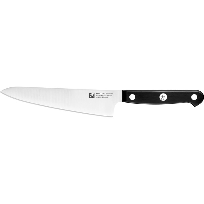 Кухонний ніж Zwilling Gourmet Compact 14 см, нержавіюча сталь, ергономічна ручка, чорний