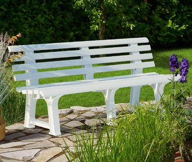 Лавка садова Orchidea White 145x49x74см