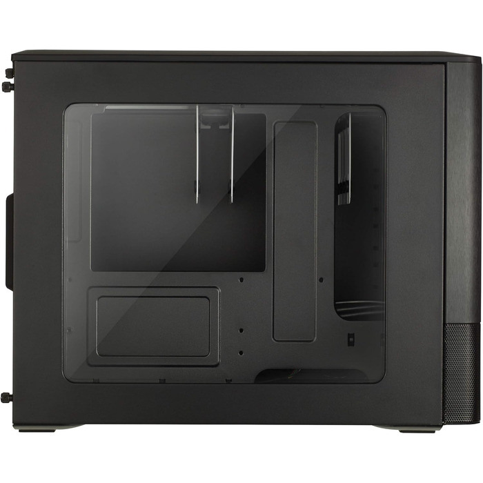 Корпус Fractal Design Node 804 чорний, компактний, для mATX, з високою вентиляцією, модульним інтер'єром, 3 вентилятора Silent R2 120 мм, підтримка водяного охолодження, USB 3.0, бокове вікно