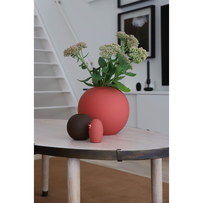 Ваза Cooee Design Ball з порцеляни, 10 см, чорна (HI-028-02-BK) - ручна робота