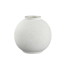 Декоративна ваза Rudea Lily White керамічна 15x15x14.5 см бежевого кольору