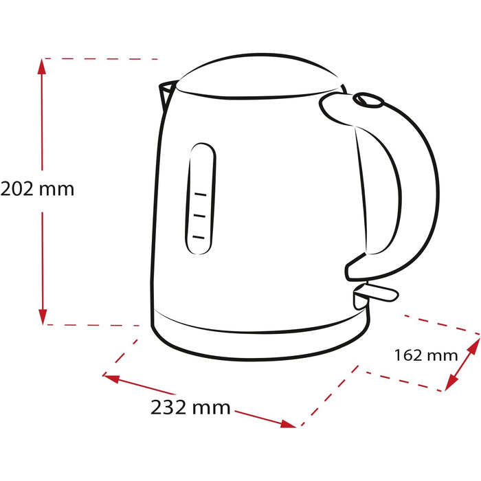 Електрочайник MELITTA Prime Aqua Mini Top 1,0 л, 2200 Вт, нержавіюча сталь, зовнішній індикатор рівня води